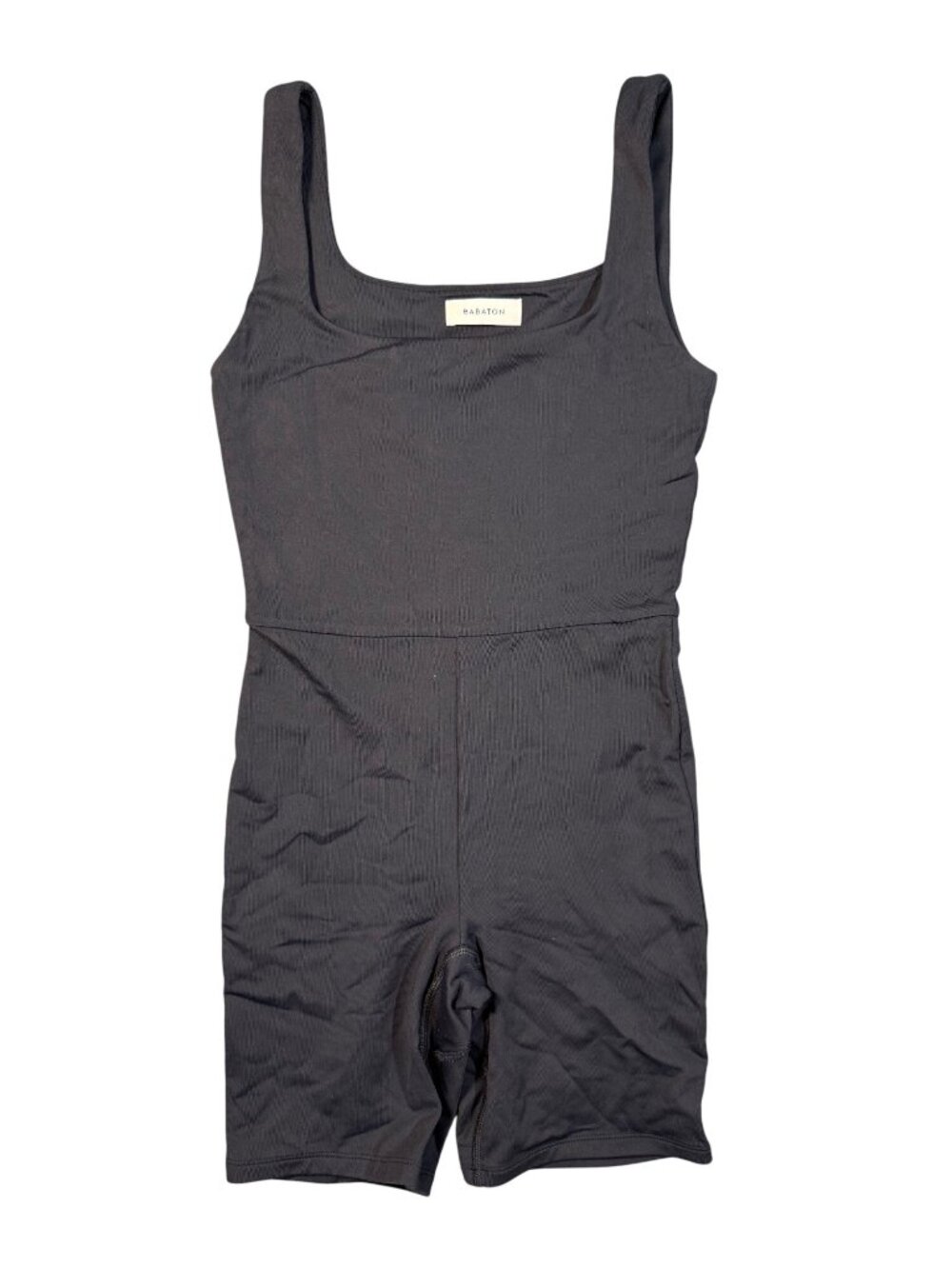 Babaton Contour Squareneck Romper Black Size Small